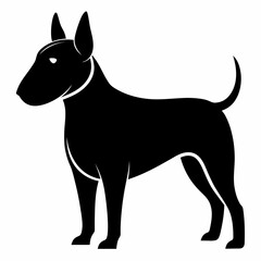 Bull Terrier Spaniel Black silhouette