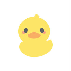 a yellow duck with a big smile on its face