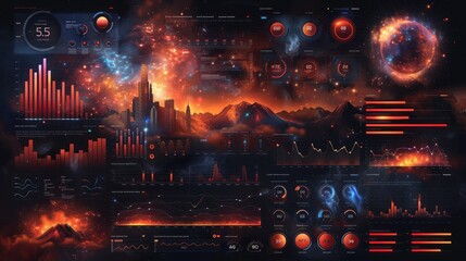 Futuristic Space Interface Design