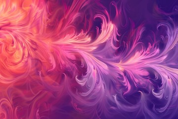 Obraz premium Abstract Swirling Purple and Pink Hues with Delicate Strokes
