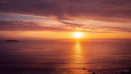 Obraz premium sunset over the ocean