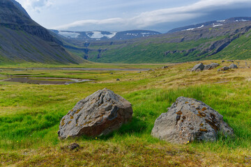 karge Landschaft in den Westfjörden, Island