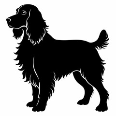 English Cocker Spaniel Black silhouette