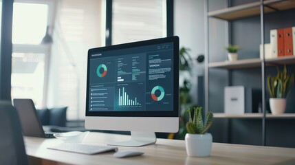 Close-up of a computer screen displaying a webinar interface