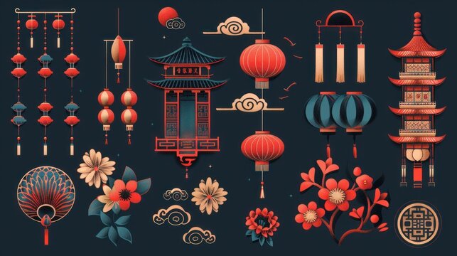Chinese New Year Celebration Illustration