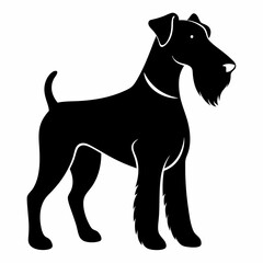 Airedale Terrier Black silhouette