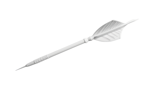 Dart arrow on transparent background