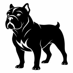 Bulldog Black silhouette
