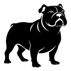 Bulldog Black silhouette