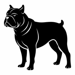 Bulldog Black silhouette