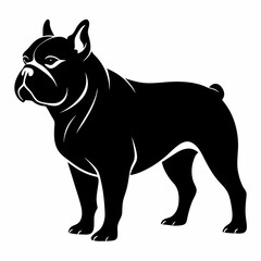 Bulldog Black silhouette