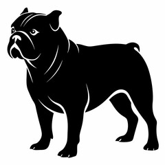 Bulldog Black silhouette