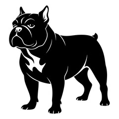 Bulldog Black silhouette