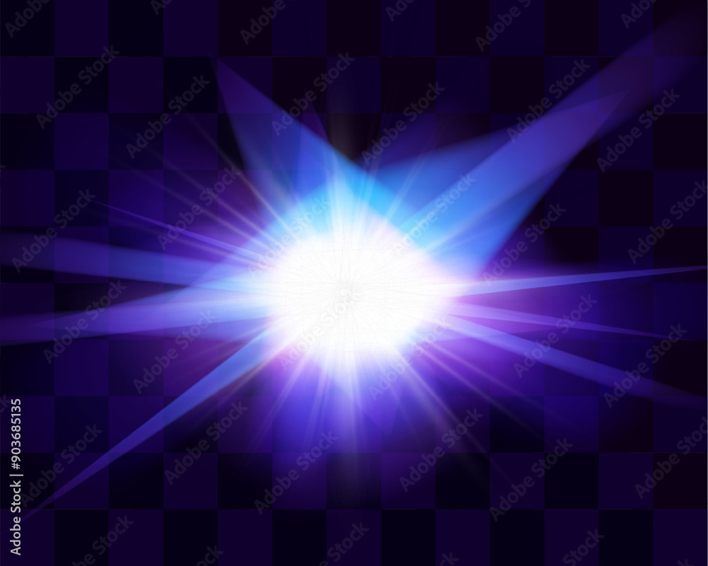 Aufkleber crystal shape light effect.animated glowing vector.