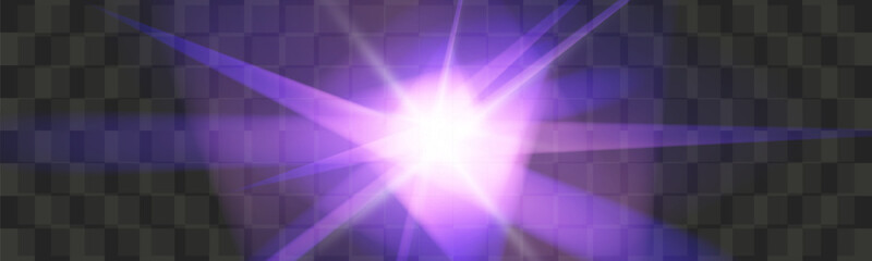 Obraz premium Crystal shape light effect.Animated glowing vector. 