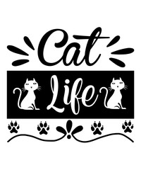 Cat svg bundle, cat mom svg,Cat T-shirt svg , crazy cat lady svg , cat dad svg, cat lover svg, kitten svg, cat quotes svg, Cat Vector file