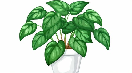 A beautiful large Chinese money plant stands tall in a sleek, modern pot, radiating charm and elegance in your home decor.