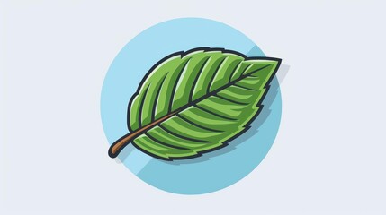 A stunning handdrawn illustration of a delicate leaf, beautifully isolated on a pure white background. Perfect for nature lovers.