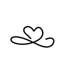 handdrawn Infinity heart symbol 
