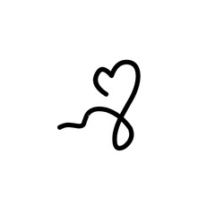 handdrawn Infinity heart symbol 