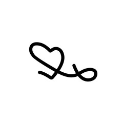 handdrawn Infinity heart symbol 