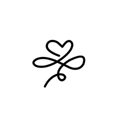 handdrawn Infinity heart symbol 