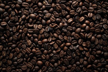 Roasted Coffee Beans Background Texture