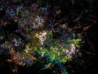 Imaginatory fractal abstract background Image