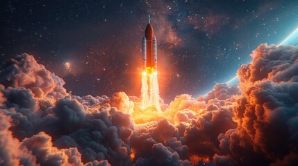 Rocket Launch into the Cosmos