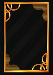 black golden color new professional design with background elements 