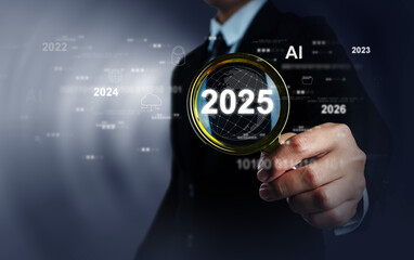 Setting business goals for 2025 Finding new challenges in 2025 Business growth goals in planning and strategy for the future