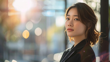 Obraz premium Portrait of a female businessman