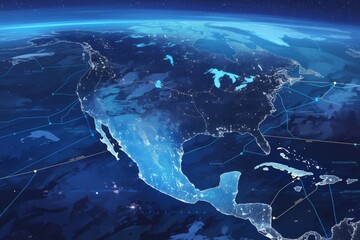The Arrival of 5G: An Illustrative Map Highlighting the Beacon Cities of North America's Telecommunication Future
