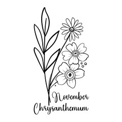 Birth Month Flower SVG Bundle Birth Flower svg, Botanical svg, Wildflower svg, Floral svg