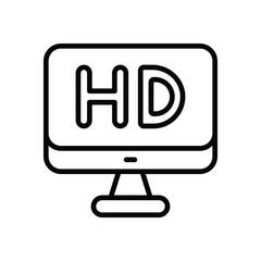 Hd vector icon