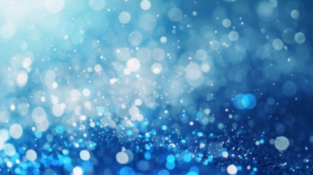 A gentle blend of blue lights forms a tranquil and soothing backdrop, evoking a sense of calm and serenity, unfocused image