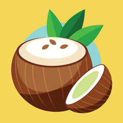 coconut-milk-food-vector-illustration