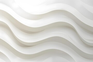 Abstract white wavy curve texture background. Website, banner and brochure background. Vector illustration
