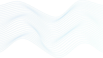 ABSTRACT COLORFUL WAVY LINES PATTERN GRADIENT BLUE COLOR ON WHITE BACKGROUND. GOOD FOR POSTER, WALLPAPER, COVER, FRAME, FLYER, SOCIAL MEDIA, GREETING CARD