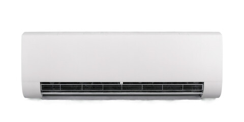 White air conditioning unit It rectangular-shaped unit flat Sleek Design of Air