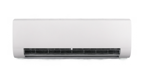 White air conditioning unit It rectangular-shaped unit flat Sleek Design of Air