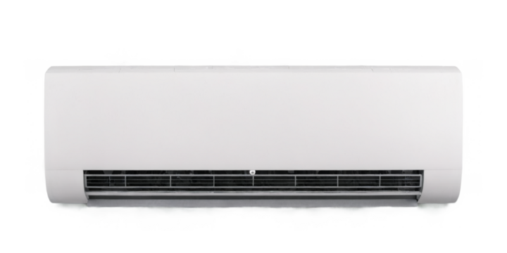 White air conditioning unit It rectangular-shaped unit flat Sleek Design of Air