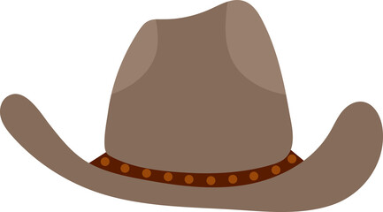 Wild West. Cowboy hat white background, isolate