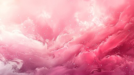 Pink Dreamy Clouds: A celestial landscape of soft, vibrant pink and white clouds, bathed in a dreamy, ethereal glow, evoking feelings of tranquility, wonder, and the boundless possibilities of the sky