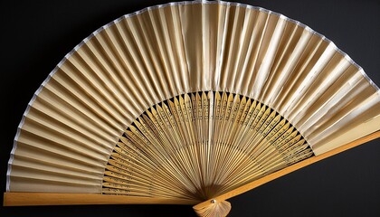 シンプルな扇、スタイリッシュ、ちょっと和風、煌びやかなアクセント　 Generated by AI