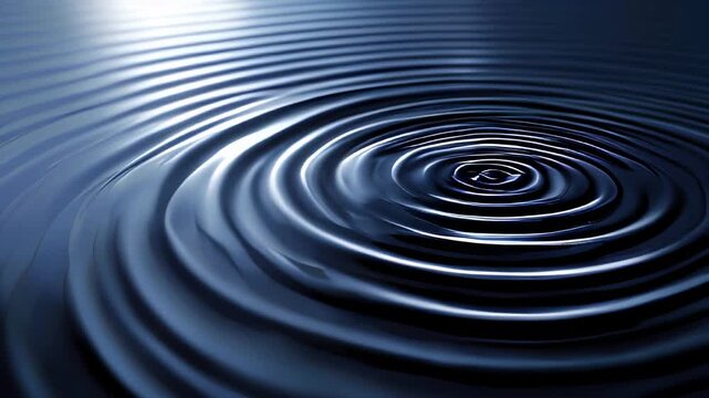  Concentric lines creating a ripple effect in dark tones.
