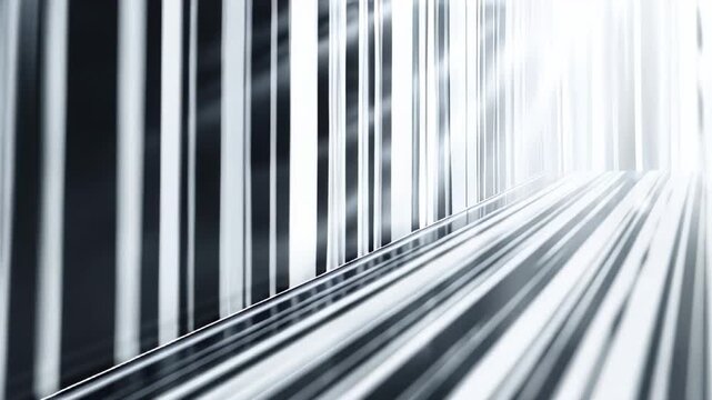 vertical barcode-like lines in a high-contrast, abstract pattern.
