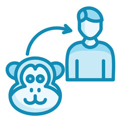 Human Evolution Icon