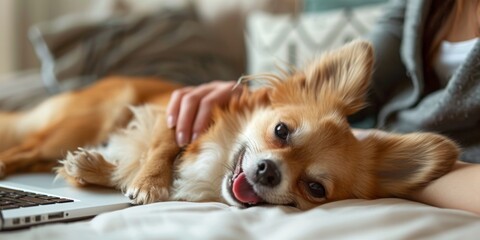 Modern Bank Tower with Iconic Logo: A Glass and Steel Structure Set against a Cinematic Orange Sky Background.