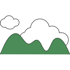 자연 풍경 일러스트